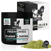 Frenchies vs Everybody bottle of dog teeth powder for breath freshness