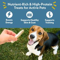 Close up of Fresh Is Best chicken breast pieces showing single ingredient protein.