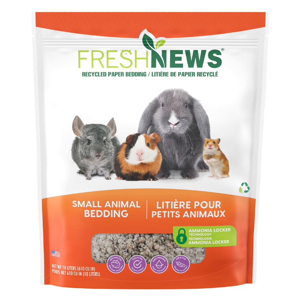 Fresh News recycled paper bedding 40L packaging for eco friendly pet care