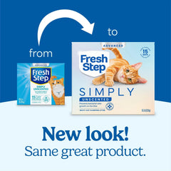 Fresh Step Advanced activated charcoal odor control close-up emphasizing odor defense