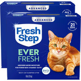 Fresh Step Advanced Ever Fresh packaging with two 16-lb boxes for extended odor control