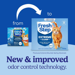 Fresh Step Advanced Extreme two-box setup shows compact packaging for multi-cat homes.