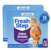 Fresh Step Advanced Multi-Cat litter box image showing Febreze freshness for lasting odor control
