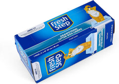 Fresh Step jumbo liner draped over the edge of a large pan.