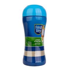 Three-pack Fresh Step attractant powder packaging for refills