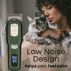 Detachable guards on Freshly Bailey cat clippers for versatile trims