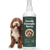 Freshly Bailey Doodle Detangler spray bottle promotes smooth grooming.