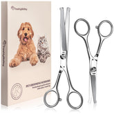 Freshly Bailey round-tip scissors 2-pack for safe pet grooming and mats removal.