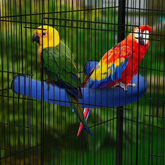 FrgKbTm parrot perch assembly with mounting hardware for quick installation.