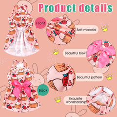 Frienda flower-pattern dog sundress adds charm and easy movement.