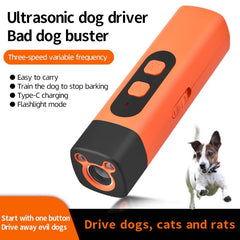 FRIENGOOD side handheld dog repeller designed for outdoor walks and on-the-go training