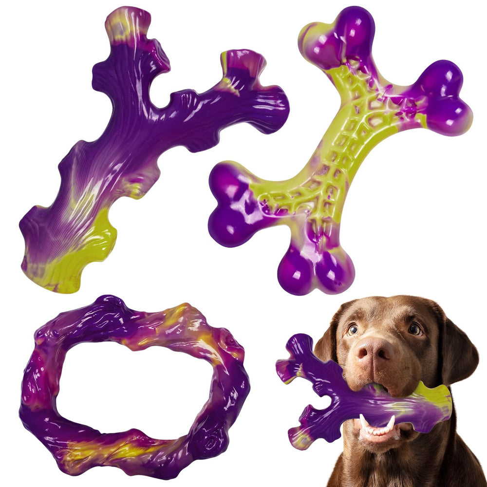 Frienhund bone-shaped toy helps satisfy strong chewers with lasting engagement.