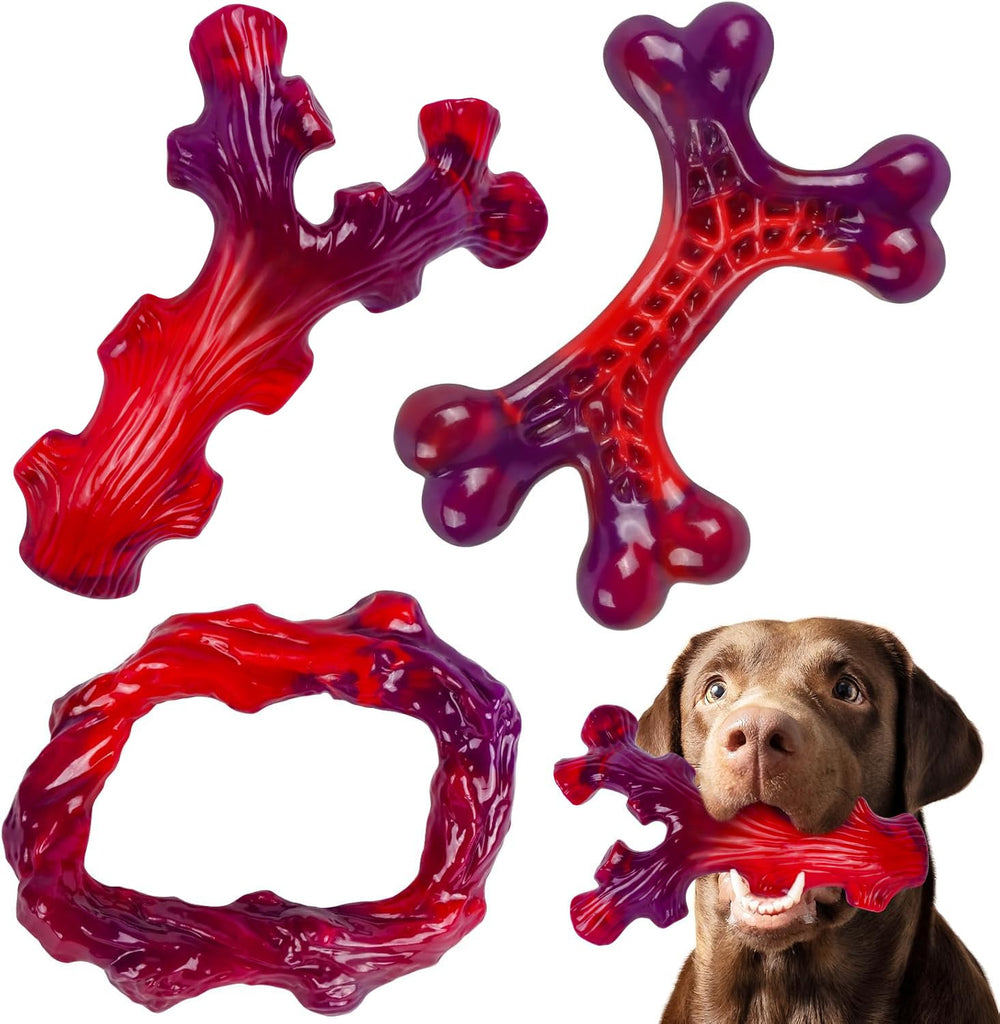 Frienhund indestructible chew bone triple pack for large dogs promotes lasting chew sessions