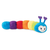 Fringe Don't Bug Me 24-inch plush dog toy with four squeakers for interactive play.