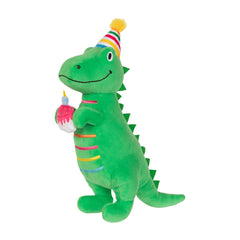 Fringe I’M How Old? plush dog toy with loud squeaker for lively fetch.