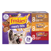 Friskies Gravy Variety Pack Meaty Bits cans for moist, tasty meals