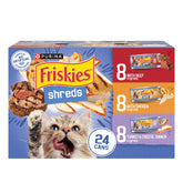 Purina Friskies Gravy Shreds Beef in savory gravy for cats