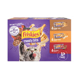 Friskies gravy wet cat food variety pack shows 24 cans for rotating meals