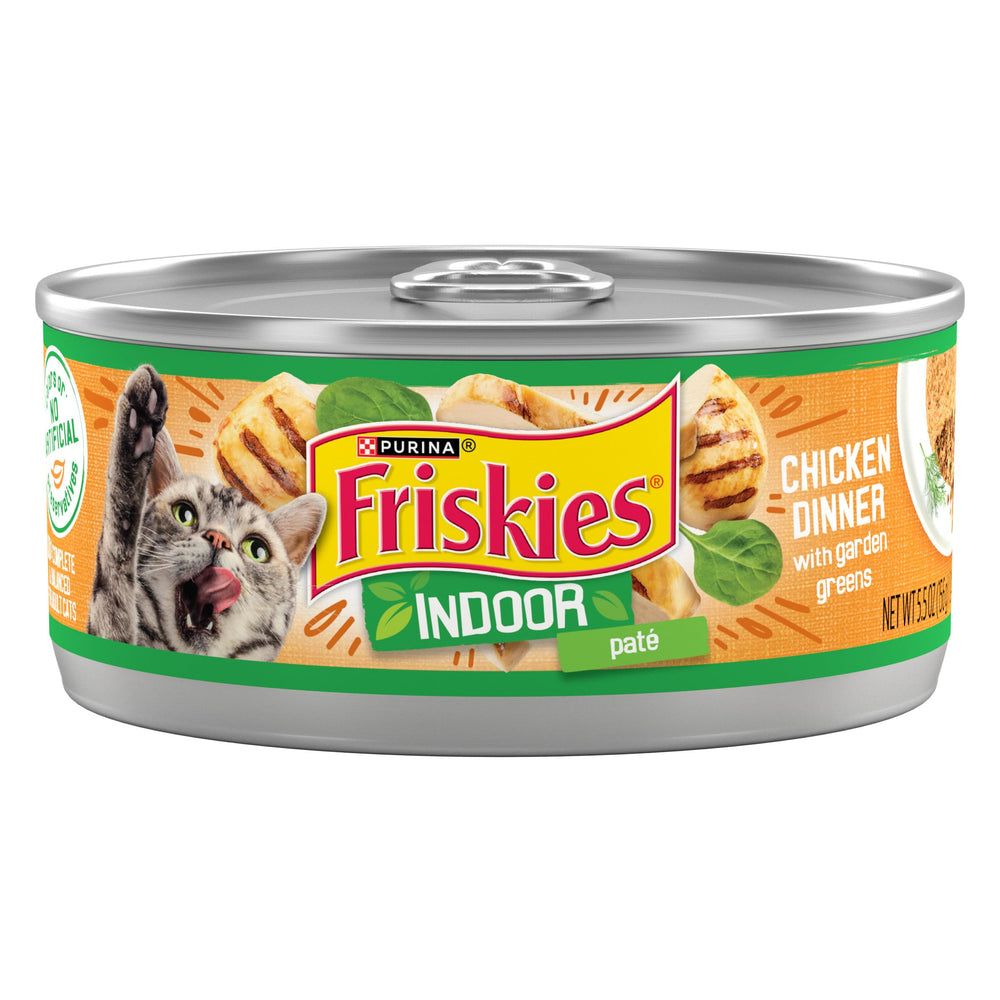 Friskies Indoor Pate Chicken Dinner: rich texture and real chicken flavor