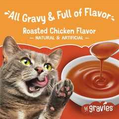 Friskies Lil' Gravies open pouch for easy serving.