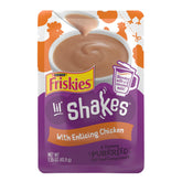 Friskies Lilβ Shakes chicken puree topper pack, adds meal variety for cats