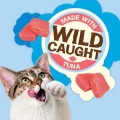 Friskies Natural Yums Wild Tuna pouch—no artificial colors or preservatives for wholesome snacking