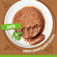 Close-up of Friskies Pate Mixed Grill texture and color