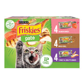 Purina Friskies Salmon Dinner pate can with smooth texture for easy feeding.
