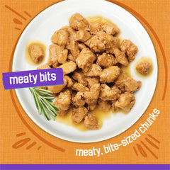 Friskies Pull-Tab Can Opens Easily, releasing appealing aroma.
