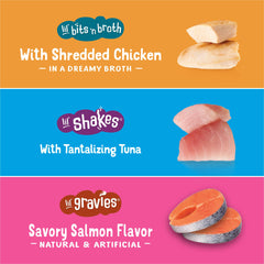 Friskies single-serve pouch ready for easy, mess-free feeding