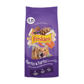 Friskies Surfin' Turfin' Favorites chicken bites for daily meals with tasty protein.