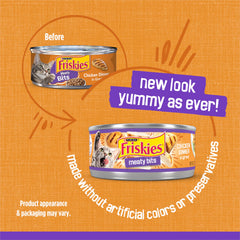 Friskies Tender Chunks Real Chicken offers savory texture cats love.