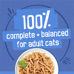 Friskies beef in gravy with shredded texture and saucy goodness