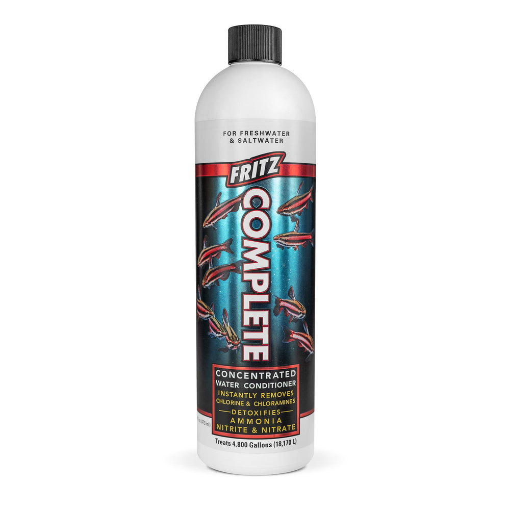 Fritz Complete bottle for aquarium water conditioning and toxin removal.