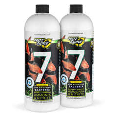 Fritz Aquatics FritzZyme 7 bottle showing live bacteria for rapid ammonia control.
