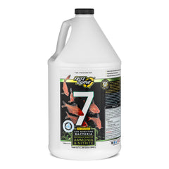 FritzZyme 7 bottle shows live nitrifying bacteria for rapid biofilter seeding.