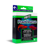Fritz Aquatics PraziCleanse 20-pack packaging for easy aquarium dosing