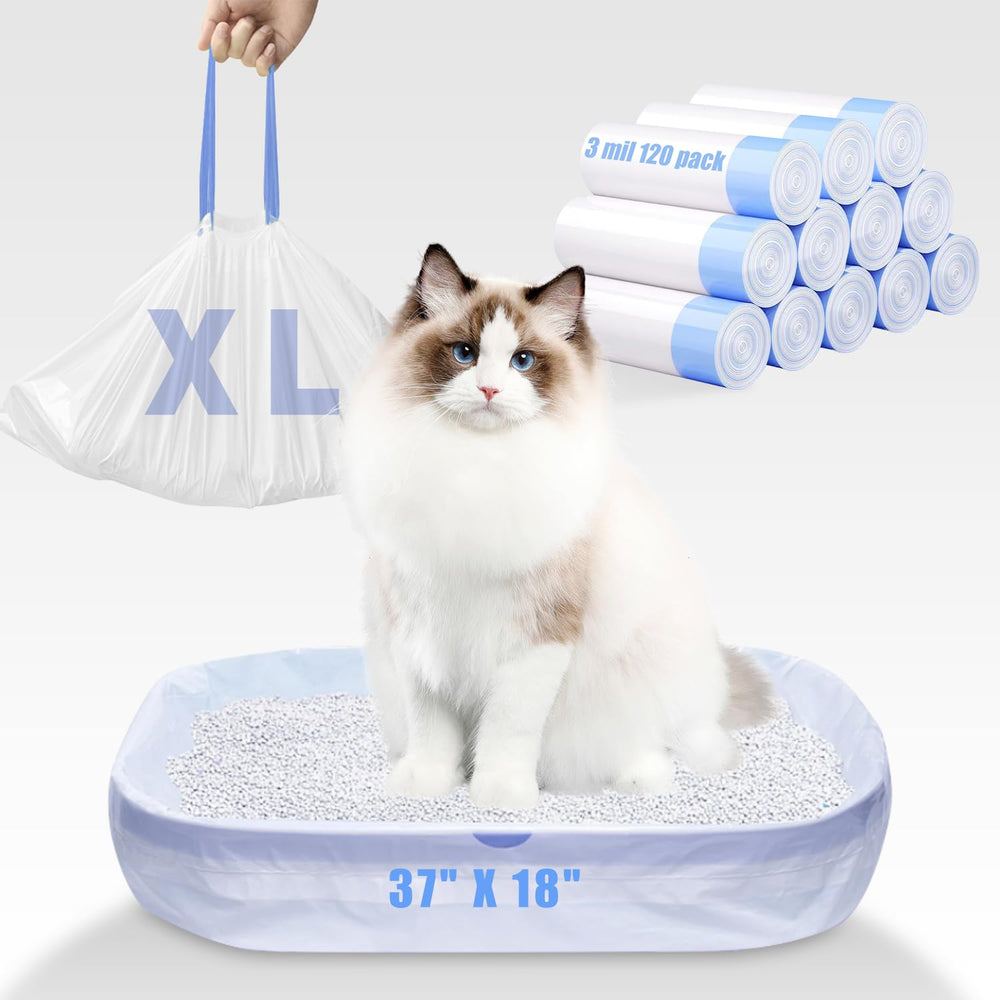 Frnoip 3MIL extra-thick litter bags resist claws for heavy use.