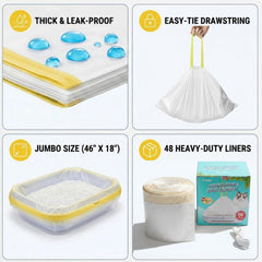 Frnoip 3MIL heavy-duty bag prevents tearing during digging.