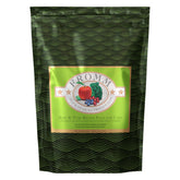 Fromm Four-Star Surf and Turf salmon recipe bag on counter, premium nutrition for cats.