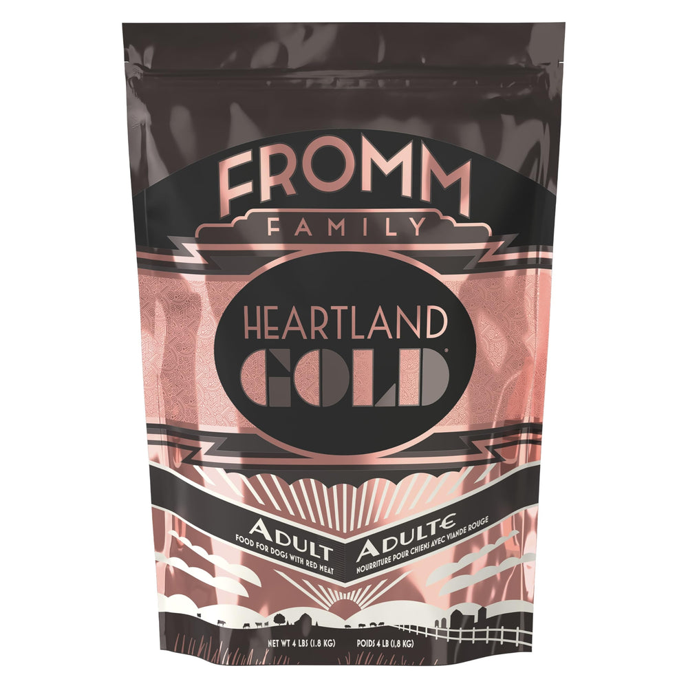 Fromm Heartland Gold beef dry dog food bag—premium nutrition for active dogs