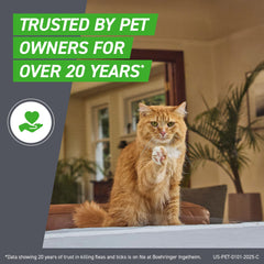 Frontline Plus Cats protects against ticks that can transmit Lyme.