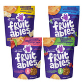 Fruitables Baked Dog Treats Variety 4 Pack packaging front image for easy selection.