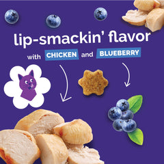 Fruitables Cat Treats real chicken shot displays wholesome protein cats enjoy.