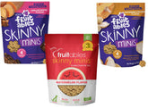 Fruitables Skinny Minis variety pack front view, ideal for small dogs' daily rewards