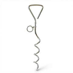 Frxat dog tie-out stake 16-inch spiral in ground provides secure outdoor containment.