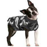 FUAMEY Dog Recovery Suit back-closure design supports easy wearing and post-op wound protection.