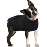 FUAMEY dog recovery suit back view showing snug fit and protective coverage