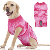 FUAMEY dog surgery recovery suit front view showing full coverage and post-op protection