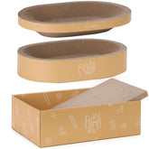 FUKUMARU 3pcs scratcher bed ovalβversatile comfort for indoor cats.